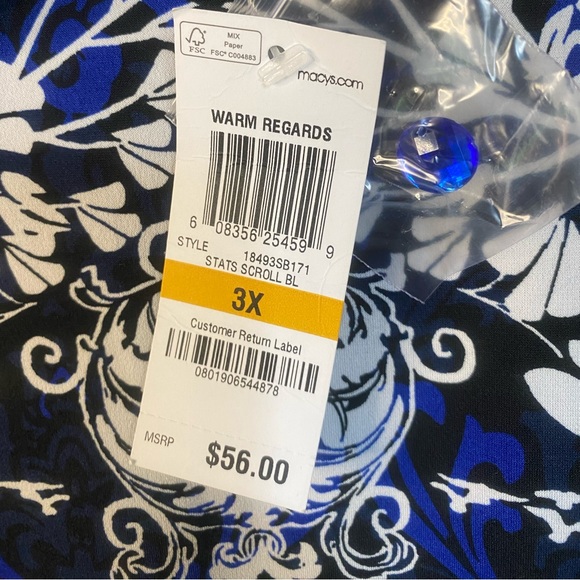 Macys Warm Regards flowy shirt - Picture 2 of 4